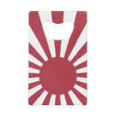 日本朝日国旗、江戸から第2次世界大戦 クレジットカード栓抜き (正面)