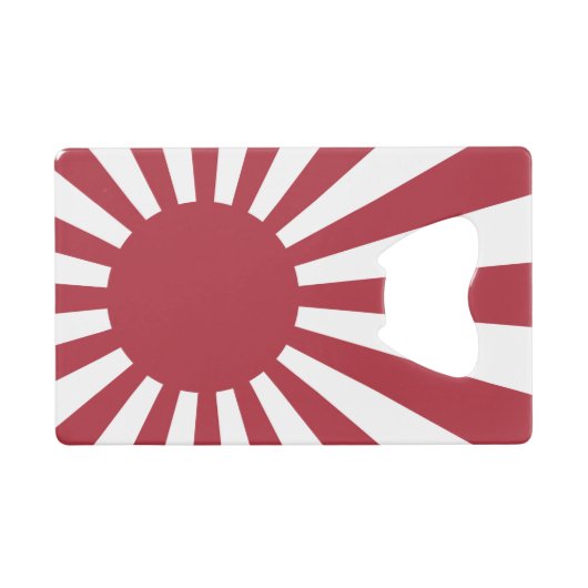 日本朝日国旗、江戸から第2次世界大戦 クレジットカード栓抜き (正面(横))