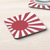 日本朝日国旗、江戸から第2次世界大戦 コースター (左側)