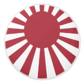 日本朝日国旗、江戸から第2次世界大戦 セラミックノブ (正面)