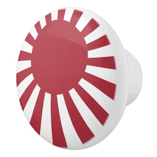 日本朝日国旗、江戸から第2次世界大戦 セラミックノブ (右)