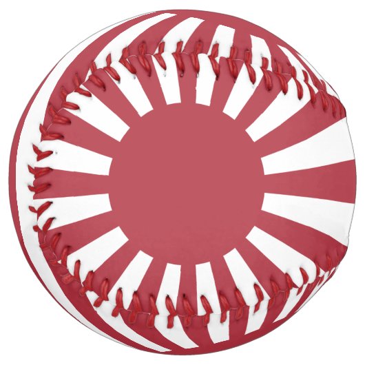 日本朝日国旗、江戸から第2次世界大戦 ソフトボール (正面左)
