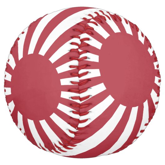 日本朝日国旗、江戸から第2次世界大戦 ソフトボール (アングル)