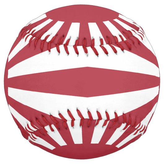 日本朝日国旗、江戸から第2次世界大戦 ソフトボール (正面)