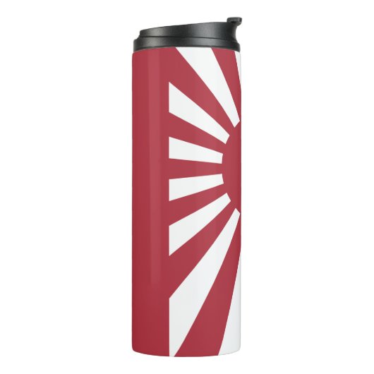 日本朝日国旗、江戸から第2次世界大戦 タンブラー (回転左)