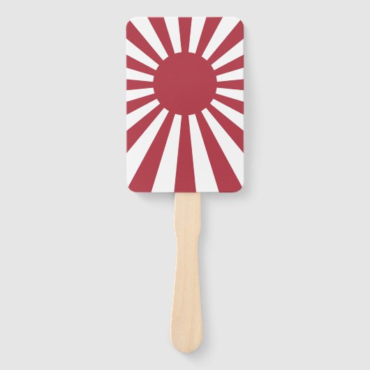 日本朝日国旗、江戸から第2次世界大戦 ハンドファン (正面)
