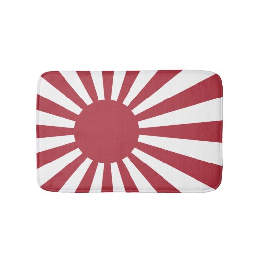 日本朝日国旗、江戸から第2次世界大戦 バスマット (正面)