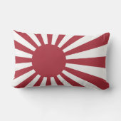 日本朝日国旗、江戸から第2次世界大戦 ランバークッション (裏面)