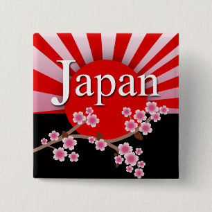 日本朝日桜の地震のレリーフ、浮き彫りボタン 缶バッジ