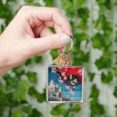 日本東京ヴィンテージ日本の旅行ポスター キーホルダー (手)