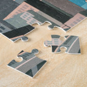 日本東京ヴィンテージ日本の旅行ポスター ジグソーパズル (側面)