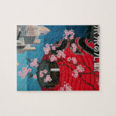 日本東京ヴィンテージ日本の旅行ポスター ジグソーパズル (横)