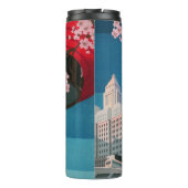 日本東京ヴィンテージ日本の旅行ポスター タンブラー (裏面)