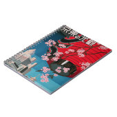 日本東京ヴィンテージ日本の旅行ポスター ノートブック (左側)