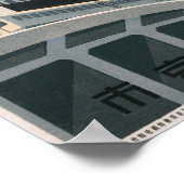 日本東京ヴィンテージ日本の旅行ポスター ポスター (角)