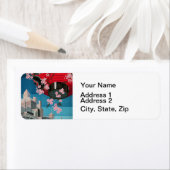 日本東京ヴィンテージ日本の旅行ポスター ラベル (インサイチュ)