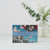 日本東京ヴィンテージ日本の旅行ポスター 名刺 (スタンド正面)