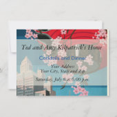 日本東京ヴィンテージ日本の旅行ポスター 招待状 (裏面)