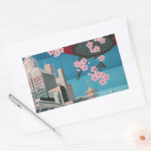 日本東京ヴィンテージ日本の旅行ポスター 長方形シール (封筒)