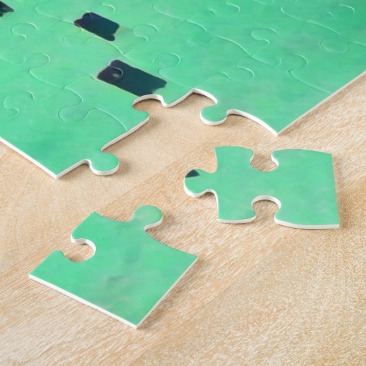 日本桜さくらんぼの花の風景が挑戦的 ジグソーパズル (側面)