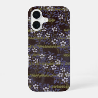 日本桜筏モチーフのスマホケース | 藤紫色 iPhone 16ケース