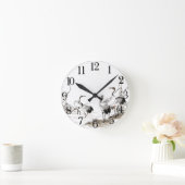 日本梅嶺鶴鳥湿原壁時計 ラウンド壁時計 (ホーム)