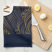 日本様式のアクセントのパーソナライズなふきん キッチンタオル (四つ折り)