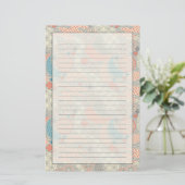 日本様式パターン。 実例 便箋 (スタンド正面)