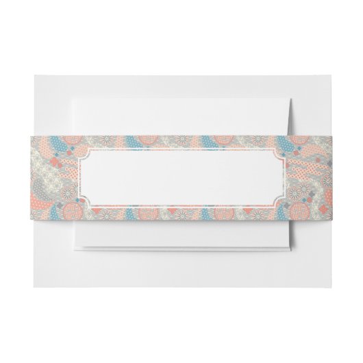 日本様式パターン。 実例 招待状ベリーバンド (正面例)