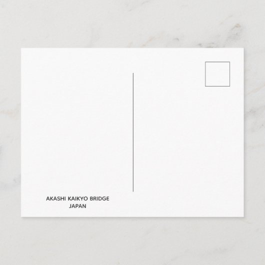 日本橋日本の日没の旅行写真 ポストカード (裏面)