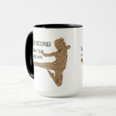 日本武術アーツパーソナライズされたー空手シルエット マグカップ (正面左)