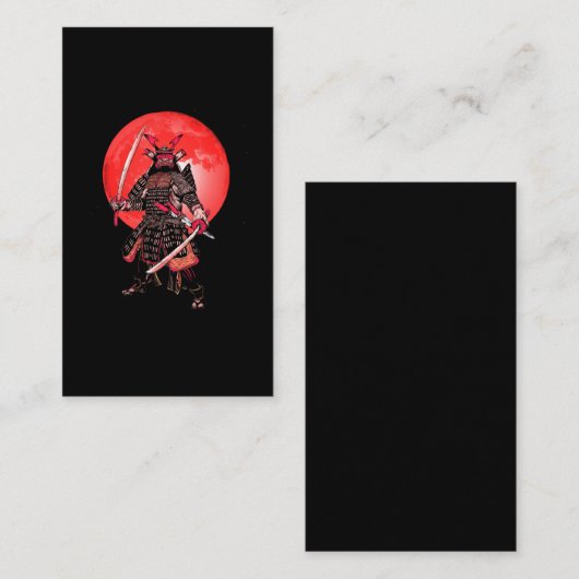 日本武術アー日本のツ侍戦士 名刺 (正面/裏面)