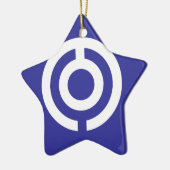 日本沖縄の旗 セラミックオーナメント (左)