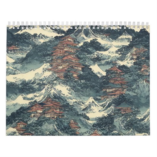 日本油彩風景 カレンダー (カバー)