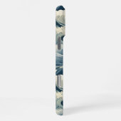 日本波紋パターン モノグラム iPhoneケース (右側面)