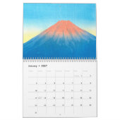 日本浮世絵に見る富士山十二景 カレンダー (1月 2027)