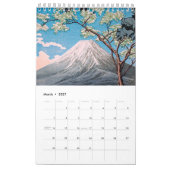 日本浮世絵に見る富士山十二景 カレンダー (3月 2027)
