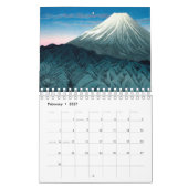 日本浮世絵に見る富士山十二景 カレンダー (2月 2027)
