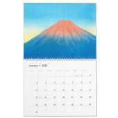 日本浮世絵芸術における富士山の十二の景色 カレンダー (1月 2027)
