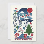 日本浮世絵風クリスマス シーズンカード (正面)