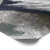 日本海に形成される雲通り ポスター (角)