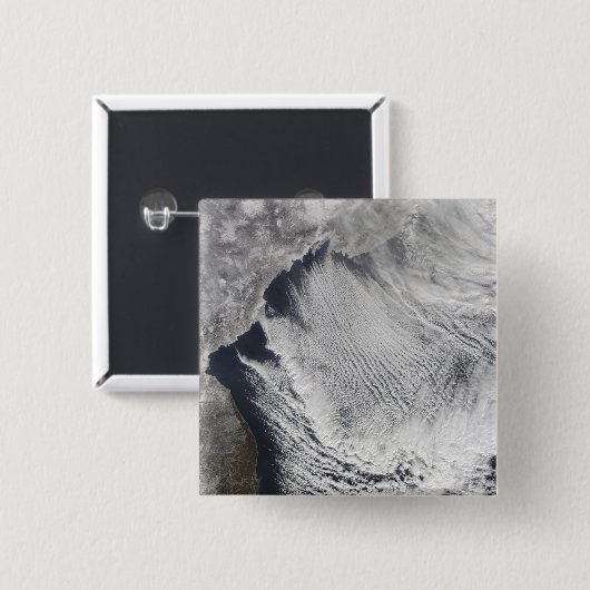 日本海に形成される雲通り 缶バッジ (正面&裏面)