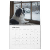 日本狆 2027 壁掛けカレンダー カレンダー (1月 2027)