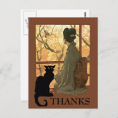 日本猫ねこ、テキストを編集 ポストカード (正面/裏面)