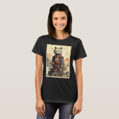 日本猫の戦士 Tシャツ (正面フル)