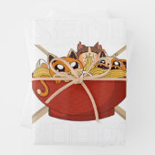 日本猫ラーメン日本のアニメがお気に入りを発信 ラッピングペーパーシート (インサイチュ)