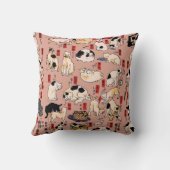 日本猫浮世絵おもしろい子猫 クッション (裏面)