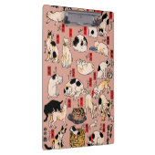 日本猫浮世絵おもしろい子猫 クリップボード (右)