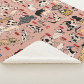 日本猫浮世絵おもしろい子猫 シェルパブランケット (3/4)