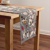 日本猫浮世絵おもしろい子猫 ショートテーブルランナー (インサイチュ)